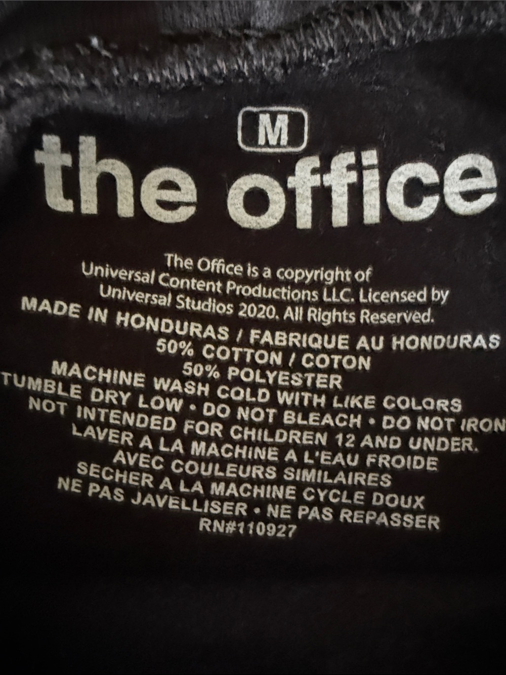 The Office "That's What She Said" Black Hoodie, Size M - Picture 2 of 4